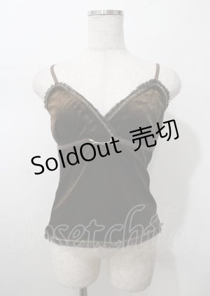 画像: LIZ LISA Doll / ベロアキャミソール M ブラウン Y-25-07-22-063-LO-TO-SZ-ZY