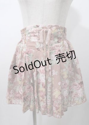 画像: LIZ LISA / バラ柄コルセット風スカート 0 ブラウン Y-25-07-22-064-LO-SK-SZ-ZI