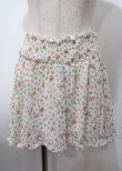 画像1: LIZ LISA / 小花柄シフォンミニスカート 0 オフ白 Y-25-07-22-075-LO-SK-SZ-ZI (1)