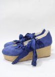 画像2: LIZ LISA / コットンレースバレリーナシューズ L 紺 Y-25-07-22-010-LO-SH-SZ-ZT501 (2)