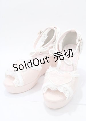 画像: LIZ LISA / ハート刺繍サンダル L ピンク Y-25-07-22-011-LO-SH-SZ-ZY