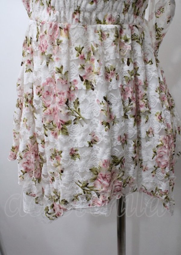 LIZ LISA 花柄リボンキャミワンピース チュニック ミニワンピ ピンク LIZ LISA 花柄リボンキャミワンピース チュニック ミニワンピ ピンク