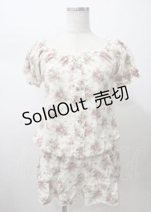 画像: LIZ LISA / 薔薇柄オフショルチュニック 0 オフ Y-25-07-22-023-LO-OP-SZ-ZY