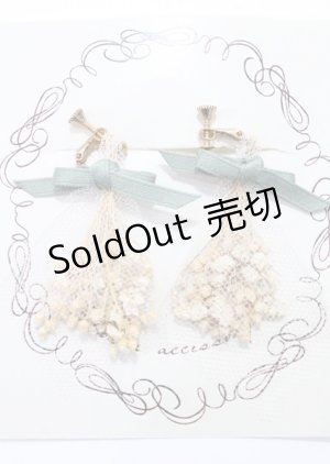 画像: F&A / ブーケイヤリング  グリーン Y-25-07-23-004-LO-AC-SZ-ZT488-F001