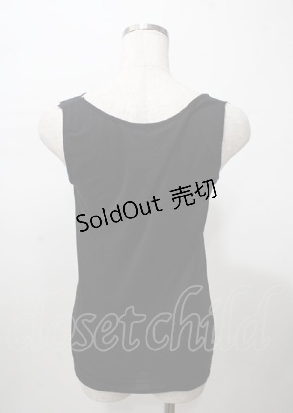 画像2: axes femme / ラメカットレースタンクトップ F 黒 Y-25-07-23-056-AX-TO-SZ-ZY (2)