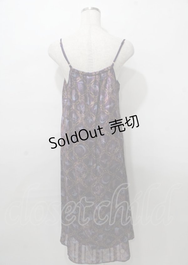 画像2: axes femme / アラジン/キャミワンピース  パープル Y-25-07-23-065-AX-OP-SZ-ZT478 (2)