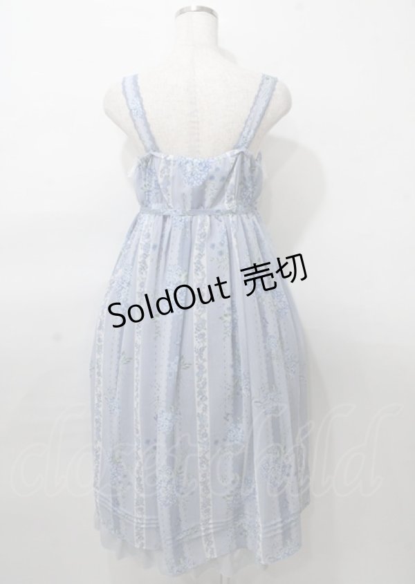 画像2: axes femme / 紫陽花柄Aラインワンピース F ブルー Y-25-07-23-066-AX-OP-SZ-ZT476 (2)