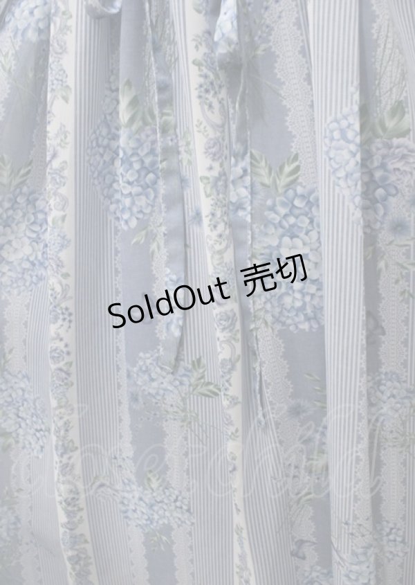 画像4: axes femme / 紫陽花柄Aラインワンピース F ブルー Y-25-07-23-066-AX-OP-SZ-ZT476 (4)