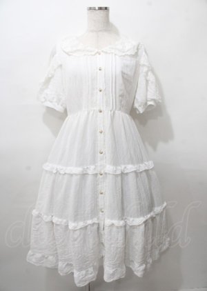 画像: axes femme POETIQUE / リボン付ドーリーロングワンピース M 生成り Y-25-07-23-071-AX-OP-SZ-ZY