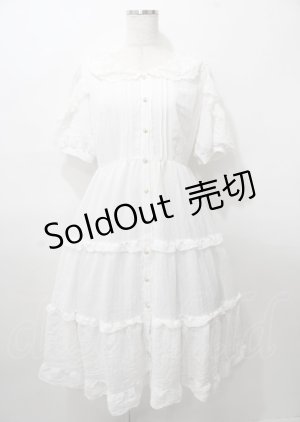 画像: axes femme POETIQUE / リボン付ドーリーロングワンピース M 生成り Y-25-07-23-071-AX-OP-SZ-ZY