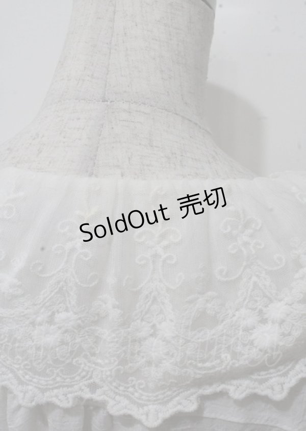 画像3: axes femme POETIQUE / リボン付ドーリーロングワンピース M 生成り Y-25-07-23-071-AX-OP-SZ-ZY (3)