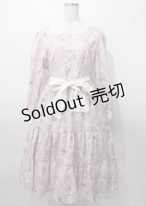 画像: axes femme / 桜柄ティアードワンピース  ピンク Y-25-07-23-072-AX-OP-SZ-ZT476