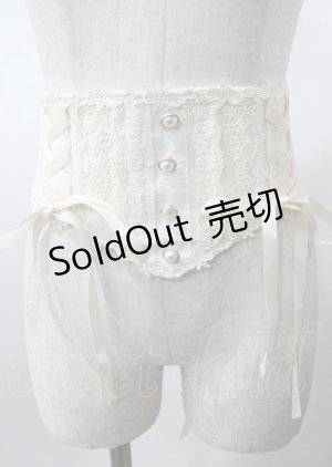 画像: miss poit / 夜明けの歌ロリィタエレガントコルセット  白 Y-25-07-23-010-LO-TO-0-ZY