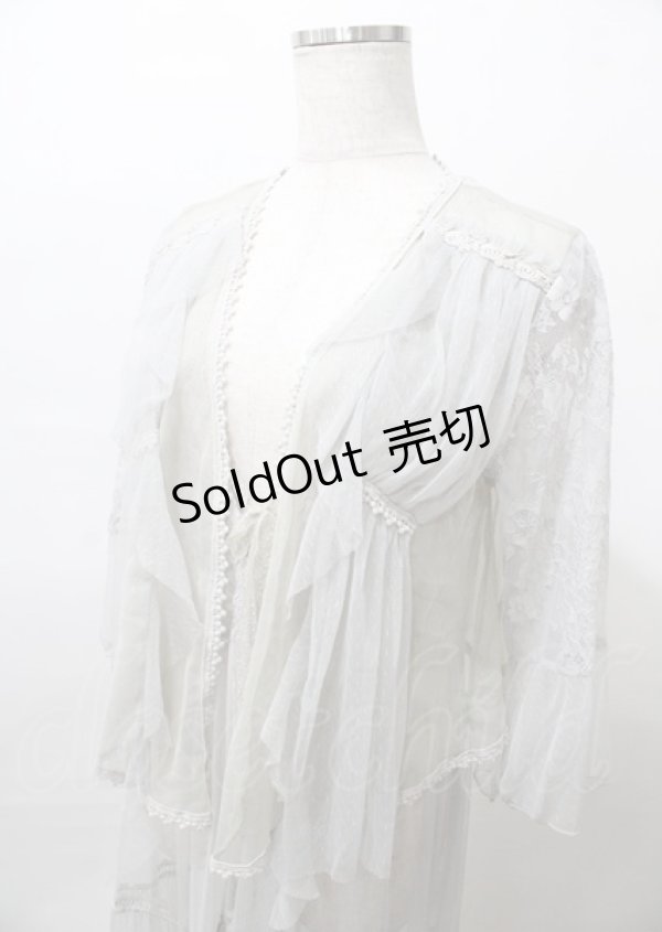画像3: axes femme / レイヤード風レースガウン  グレー Y-25-07-23-078-AX-TO-SZ-ZY (3)