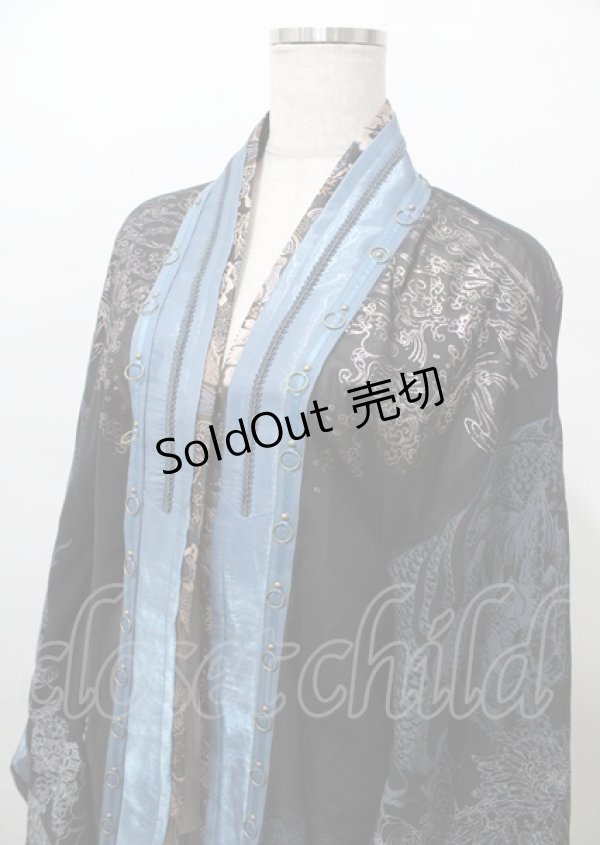 画像3: Ozz oneste / 琉金幻想 羽織  黒 Y-25-07-23-085-OO-TO-SZ-ZY (3)