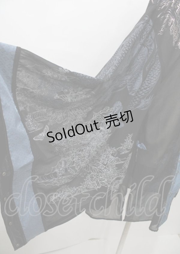 画像4: Ozz oneste / 琉金幻想 羽織  黒 Y-25-07-23-085-OO-TO-SZ-ZY (4)