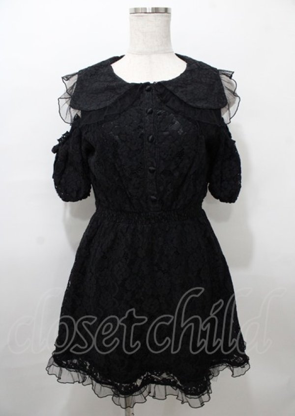 ❤️25新作 新品♡ SelfPortrait 紺色レースワンピース♡　E24 ❤️25新作 新品♡ SelfPortrait 紺色レースワンピース♡ E24