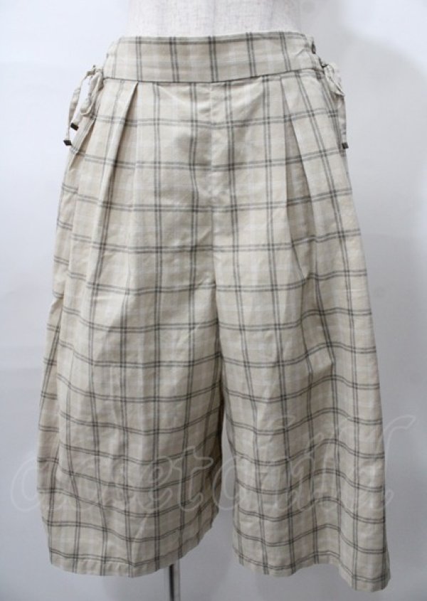 画像1: axes femme / サイドレースアップパンツ M ベージュ Y-25-07-23-113-AX-PA-SZ-ZY (1)