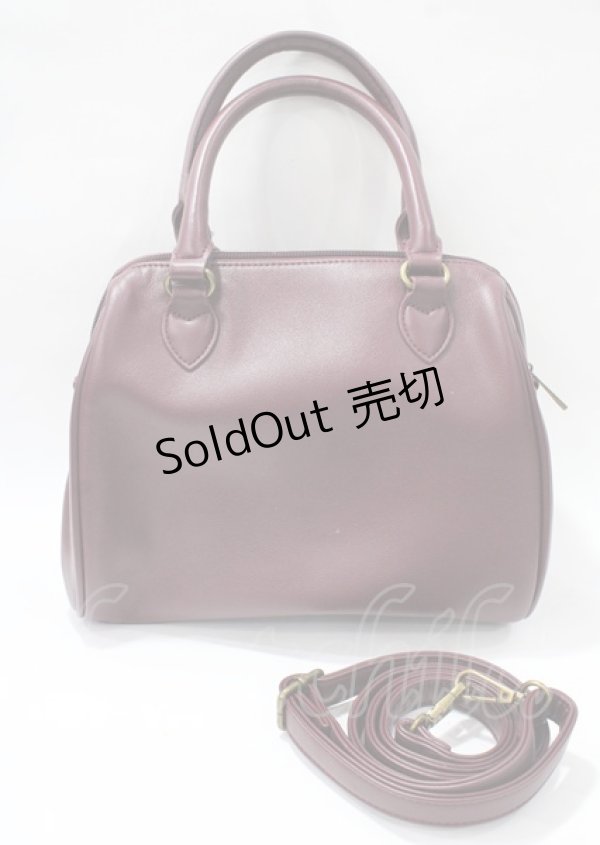 画像2: axes femme / リボンビットバッグ  ワイン Y-25-07-23-014-AX-BG-SZ-ZY (2)