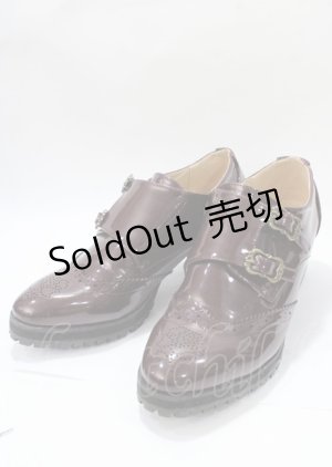 画像: axes femme / モンクストラップシューズ L ブラウン Y-25-07-23-031-AX-SH-SZ-ZY