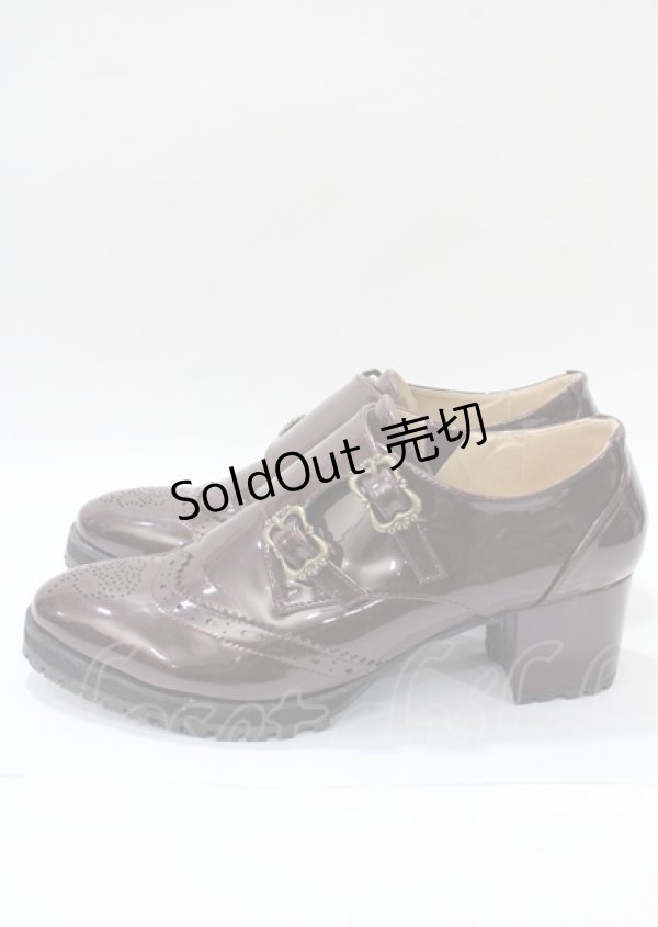 画像2: axes femme / モンクストラップシューズ L ブラウン Y-25-07-23-031-AX-SH-SZ-ZY (2)