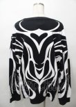 画像2: REFLEM / トライバルBIGロングTEE F ブラック Y-25-07-25-049-PU-TO-SZ-ZY (2)