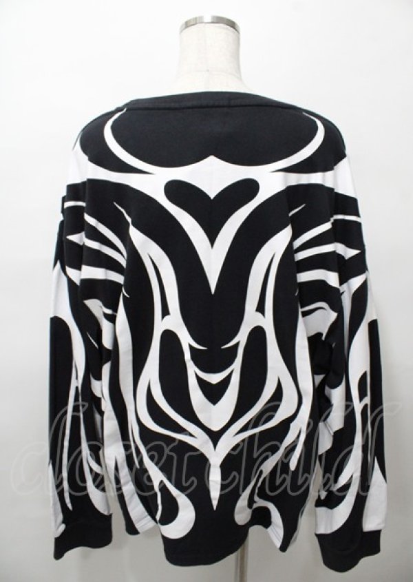 画像2: REFLEM / トライバルBIGロングTEE F ブラック Y-25-07-25-049-PU-TO-SZ-ZY (2)