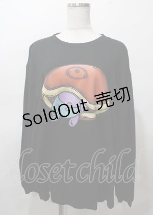 画像: NieR Clothing / プリントTシャツ  黒 Y-25-07-25-006-PU-TO-AS-ZY