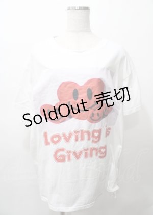 画像: MILKBOY / LOVE GIVING Tシャツ L ホワイト Y-25-07-25-056-MB-TO-SZ-ZY