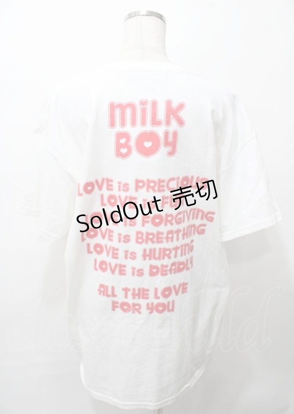 画像2: MILKBOY / LOVE GIVING Tシャツ L ホワイト Y-25-07-25-056-MB-TO-SZ-ZY (2)