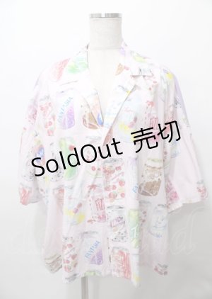 画像: MILKBOY / DRINK YOUシャツ  ピンク Y-25-07-25-058-MB-TO-AS-ZY