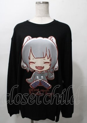 画像: NieR Clothing / 擬人化Nierちゃんトレーナー  黒 Y-25-07-25-007-PU-TO-0-ZY