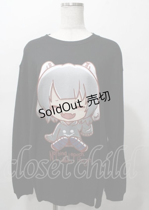 画像1: NieR Clothing / 擬人化Nierちゃんトレーナー  黒 Y-25-07-25-007-PU-TO-0-ZY (1)
