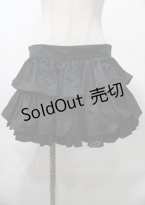 画像: Na+H / フリル付ショートパンツ  黒 Y-25-07-25-072-PU-PA-SZ-ZY