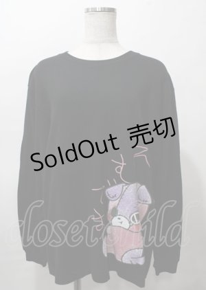 画像: NieR Clothing / ちゃむちゃむTシャツ  黒 Y-25-07-25-009-PU-TO-AS-ZY