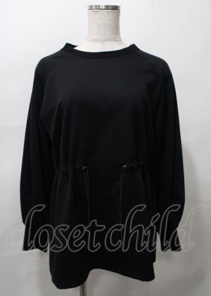 画像: NieR Clothing / ドローコードトップス F 黒 Y-25-07-25-010-PU-TO-SZ-ZY