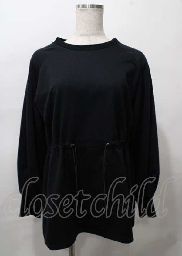 画像1: NieR Clothing / ドローコードトップス F 黒 Y-25-07-25-010-PU-TO-SZ-ZY (1)