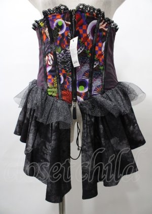 画像: Qutie Frash / フリルラップコルセット  パープル Y-25-07-25-089-QU-TO-SZ-ZY