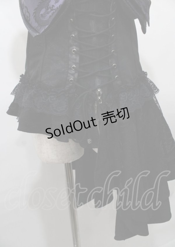 画像4: Qutie Frash / アシンメトリーコルセットビスチェ  黒 Y-25-07-25-095-QU-TO-SZ-ZY (4)