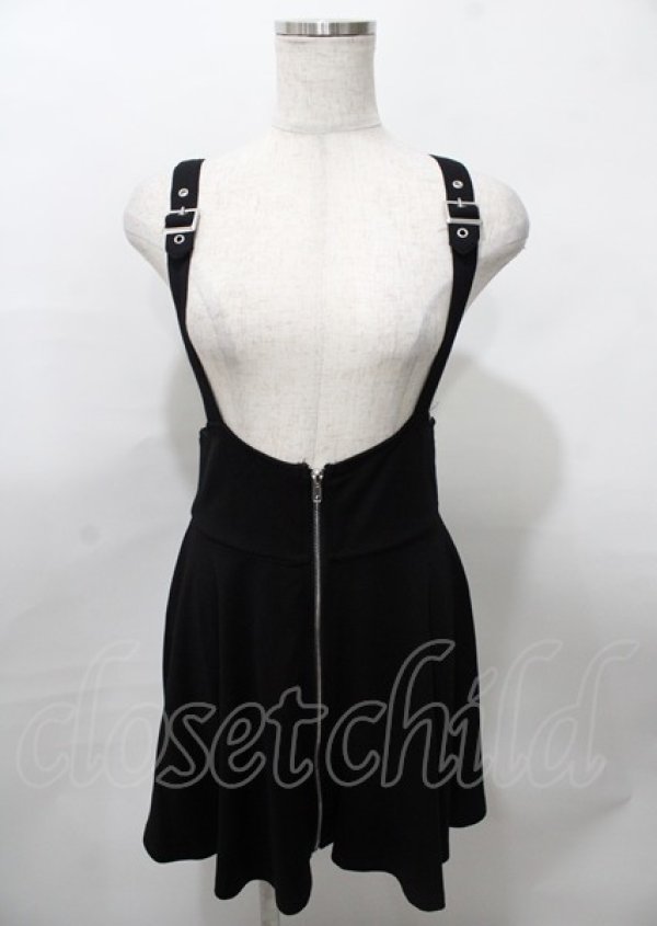 画像1: KILL STAR / SUSPEND ME STATEMENT SKIRT S ブラック Y-25-07-25-102-PU-SK-SZ-ZY (1)