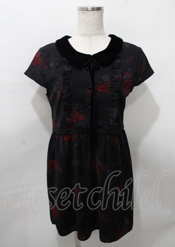 画像1: KILL STAR / Pandoras Revengeドレスワンピース  黒ｘ赤 Y-25-07-25-103-PU-OP-AS-ZT083 (1)