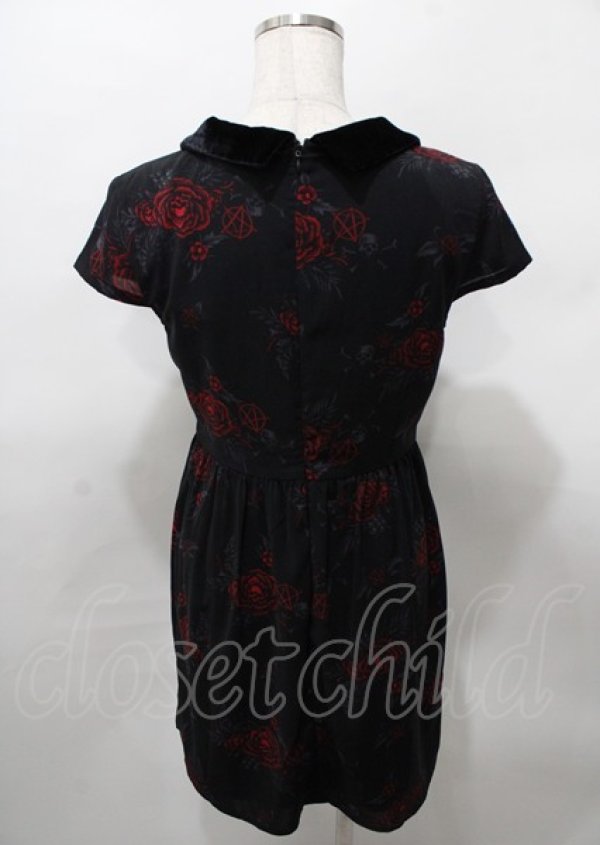 画像2: KILL STAR / Pandoras Revengeドレスワンピース  黒ｘ赤 Y-25-07-25-103-PU-OP-AS-ZT083 (2)