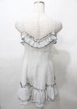 画像2: EXCENTRIQUE / シフォン水玉ワンピース  白 Y-25-07-25-105-EL-OP-SZ-ZY (2)