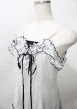 画像3: EXCENTRIQUE / シフォン水玉ワンピース  白 Y-25-07-25-105-EL-OP-SZ-ZY (3)