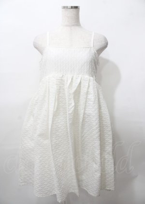 画像: Candy Stripper / VOLUME CAMISOLE DRESS 2 ホワイト Y-25-07-25-106-PU-OP-SZ-ZY