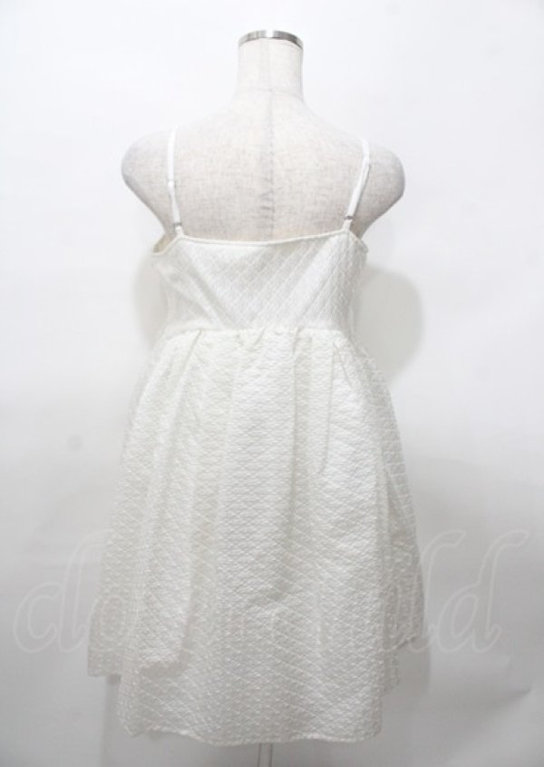 画像2: Candy Stripper / VOLUME CAMISOLE DRESS 2 ホワイト Y-25-07-25-106-PU-OP-SZ-ZY (2)