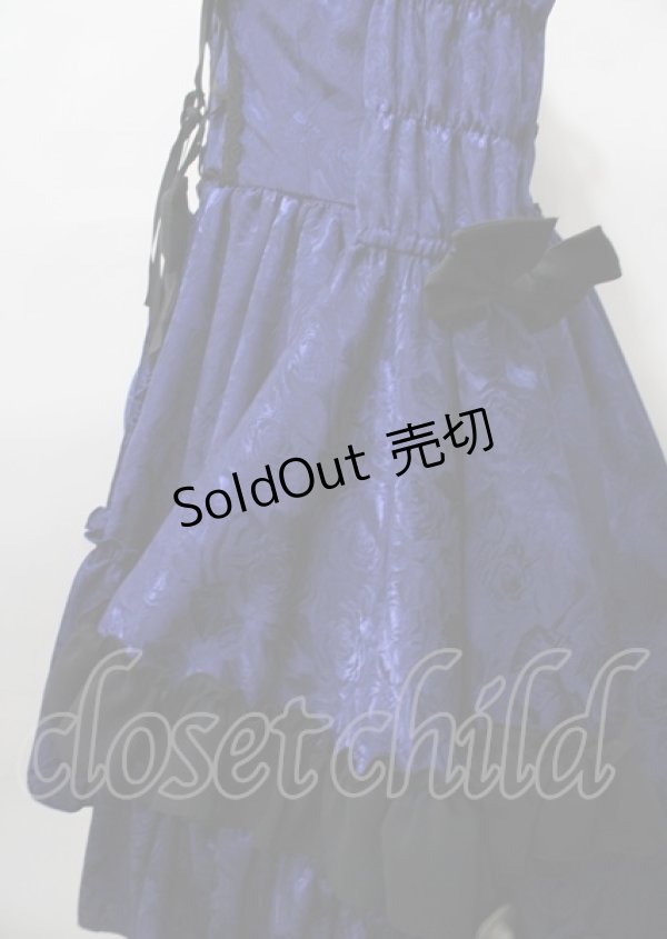 画像5: ATELIER PIERROT / フィッシュテールジャガードドレス  ブルー Y-25-07-25-108-EL-OP-SZ-ZY (5)