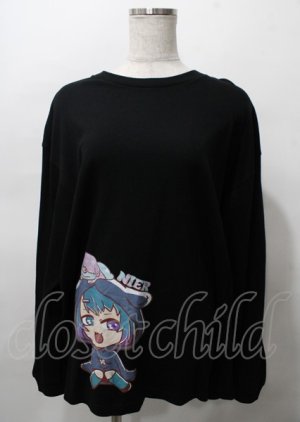 画像: NieR Clothing / 擬人化ONE君トレーナー  黒 Y-25-07-25-014-PU-TS-0-ZY