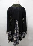 画像2: Qutie Frash / 着物ロングカーデ  黒×緑 Y-25-07-25-115-QU-JA-SZ-ZY (2)