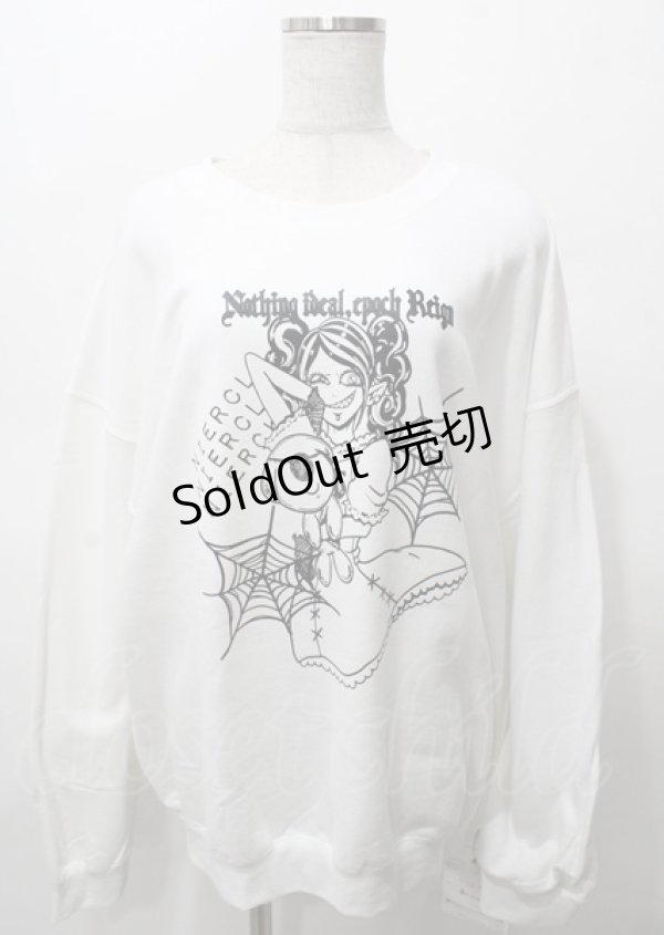 画像1: NieR Clothing / プリントスウェット  白 Y-25-07-25-016-PU-TO-AS-ZY (1)